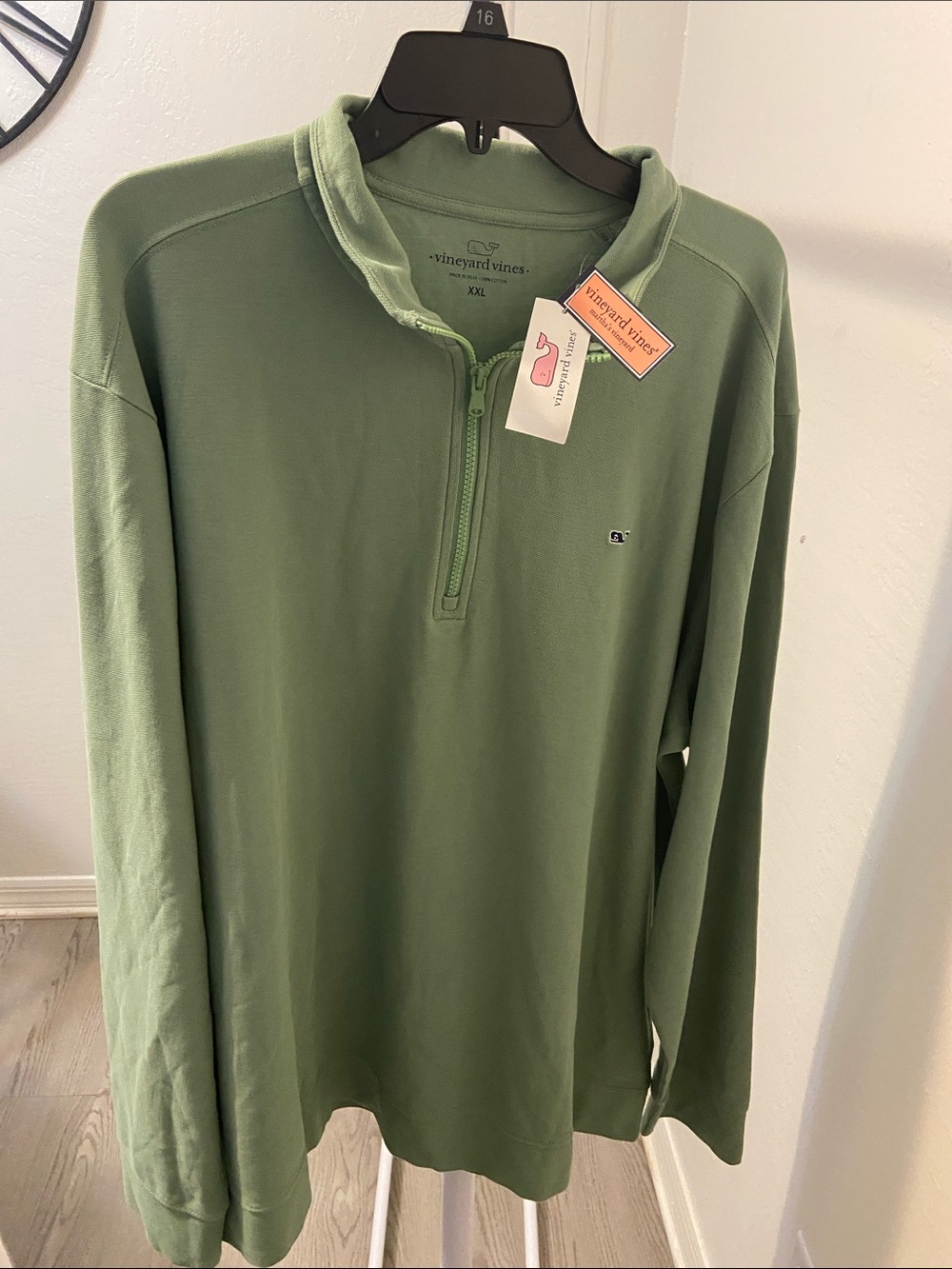 Vineyard Vines Olive Green Half-Zip Pullover